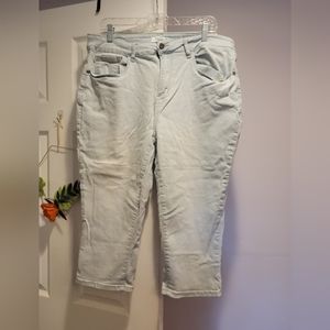 Light wash skinny judy blue capri